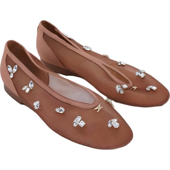 Circus NY Tina Jewel Embellished Ballet Flats Cinnamon Sugar US 8.5M EU 39 - Picture 4 of 6